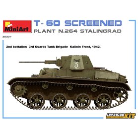 Mini Art 1:35 T-60 SCREENED - PLANT N.264 STALINGRAD - INTERIOR KIT