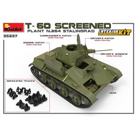 Mini Art 1:35 T-60 SCREENED - PLANT N.264 STALINGRAD - INTERIOR KIT