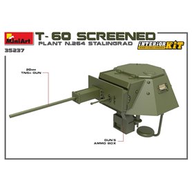 Mini Art 1:35 T-60 SCREENED - PLANT N.264 STALINGRAD - INTERIOR KIT