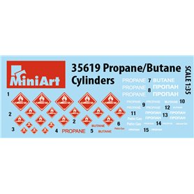 Mini Art 35619 Propane/Butane Cylinders
