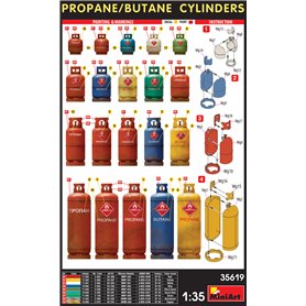 Mini Art 1:35 PROPANE / BUTANE CYLINDERS