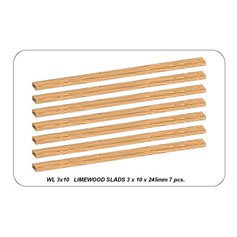 Aber WL 3X10 Listwy drewniane z lipy 3 x 10 x 245mm x 7 szt.