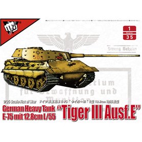 Modelcollect UA35016 German heavy tank WWII E-75 mit 12.8cm L/55 "Tiger III Ausf.E"