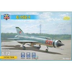 Model Svit 1:72 E-152-1 - EXPERIMENTAL SUPERSONIC FIGHTER