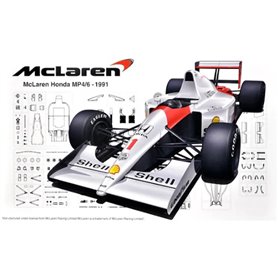 Fujimi 092133 1/20 GP-25  McLaren Honda MP4/6 Japanese GP/San Marino GP/Brazilian GP