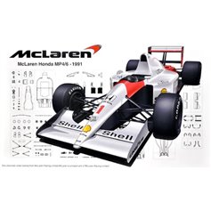 Fujimi 1:20 McLaren Honda MP4/6 - JAPANESE GP / SAN MARINO GP / BRAZILIAN GP