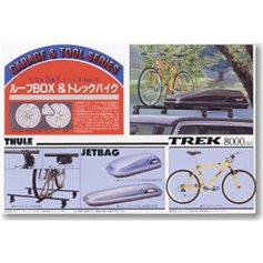 Fujimi 1:24 Dodatki do samochodów ROOF RACK + JET BOX TREK MOUNTAIN BIKE