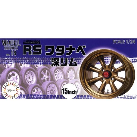 Fujimi 193571 Wheel-16 1/24\tRS Watanabe Deep Rim 15inch