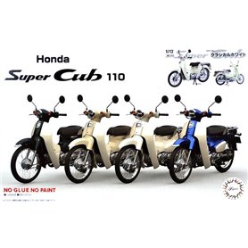Fujimi 141824 1/12 Next-1 EX-2 Honda Super Cub 110 (Classical White)