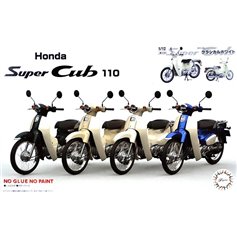 Fujimi 1:12 Honda Super Cub 110 - CLASSICAL WHITE 