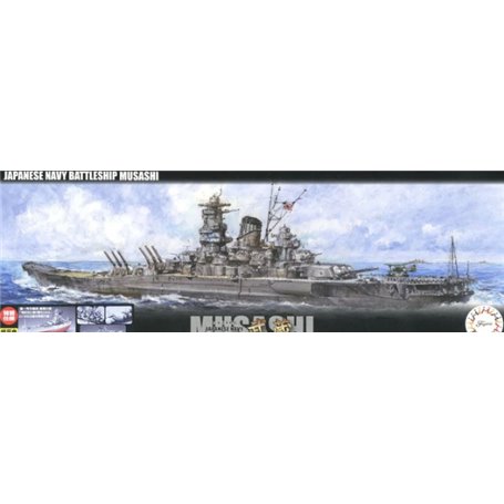 Fujimi 460628 NX-2 EX-1 1/700 IJN Battle Ship Musashi Special Version (Sho Ichigo Operation Fourth/Light Gray Ver.) 