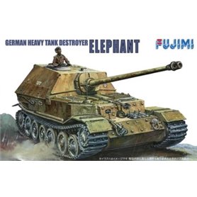 Fujimi 761015 WA-5 1/76 German destroyer tank "Elephant"