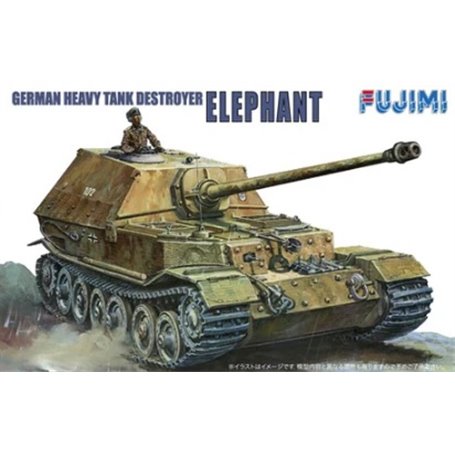 Fujimi 761015 WA-5 1/76 German destroyer tank "Elephant"