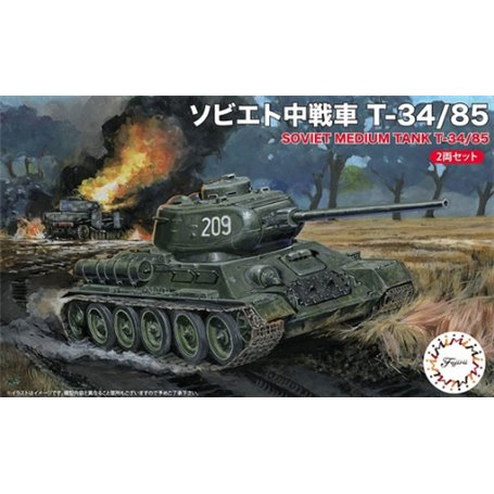 Fujimi 762425 SWA-34 1/76 Soviet T-34/85 (Set of 2)