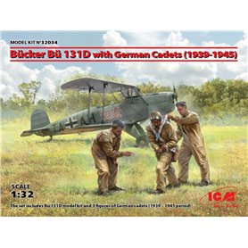 ICM 32034 Bücker Bü 131D w/German Cadets (1939-1945)