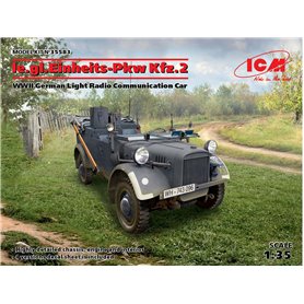 ICM 35583 le.gl.Einheits-Pkw Kfz.2 WWII German Light Radio Communication Car