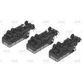 ICM DS 3508 Wehrmacht 3-axle Trucks Henschel 33D1, Krupp L3H163, LG3000
