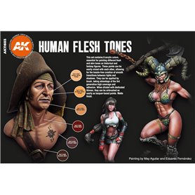 AK Intertive HUMAN FLESH TONES SET