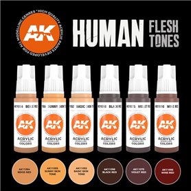 AK Intertive HUMAN FLESH TONES SET