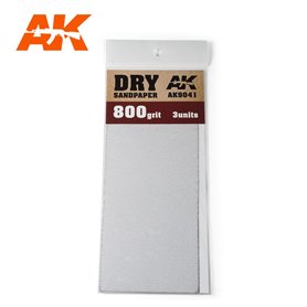 AK Interactive 9041 Papier ścierny SANDPAPER - 800 - 3szt.