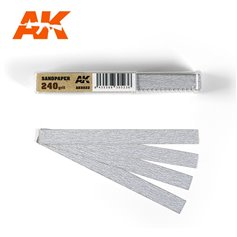AK Interactive 9022 Papierki ścierne DRY SANDPAPER - 240 - 50szt.