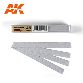 AK Interactive 9025 Papierki ścierne DRY SANDPAPER - 800 - 50szt.