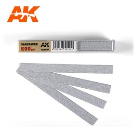 AK Interactive 9024 Papierki ścierne DRY SANDPAPER - 600 - 50szt.