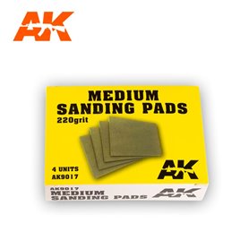 AK Intertive Medium Sanding Pads 220 grit.4units
