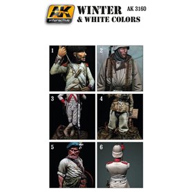 AK Interactive WINTER & WHITE COLORS SET