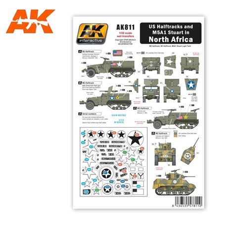 AK Intertive US Halftracks and M5A1 Stuart in north A