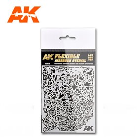 AK Interactive AK-9079 FLEXIBLE AIRBRUSH STENCIL 1/20 1/24 1/35