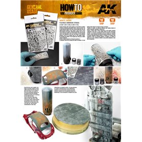 AK Interactive AK-9080 Szablony FLEXIBLE AIRBRUSH STENCIL - skale: 1/48 1/72