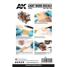 AK Interactive AK-9081 LIGHT WOOD DECALS