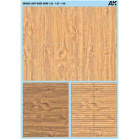 AK Interactive AK-9082 Kalkomanie WOOD VEINS DECALS