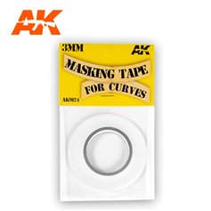 AK Interactive AK-9124 Taśma elastyczna MASKING TAPE FOR CURVES - 3mm