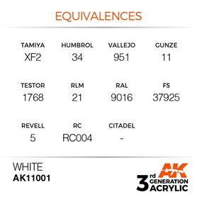 AK 3rd Generation Acrylic White 17ml