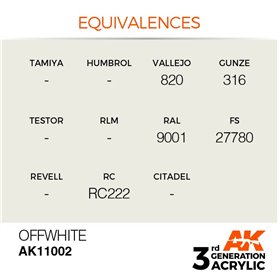 AK 3rd Generation Acrylic Offwhite 17ml