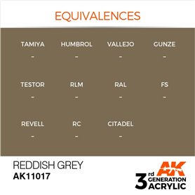 AK Interactive 3RD GENERATION ACRYLICS - REDDISH GREY