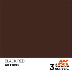 AK 3rd Generation Acrylic Black Red 17ml