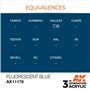 AK 3rd Generation Acrylic Fluorescent Blue 17ml