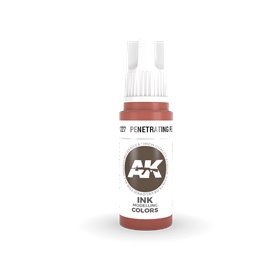 AK Interactive 3RD GENERATION ACRYLICS - PENETRATING RED INK - 17ml