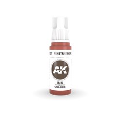 AK 3rd Generation Acrylic Penetrating Red INK 17ml