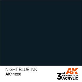 AK 3rd Generation Acrylic Night Blue INK 17ml