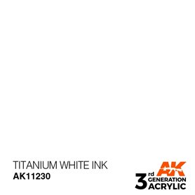 AK 3rd Generation Acrylic Titanium White INK 17ml