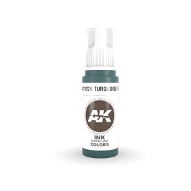 AK Interactive 3RD GENERATION ACRYLICS - TURQUOISE INK - 17ml
