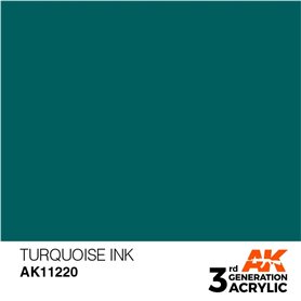 AK 3rd Generation Acrylic Turquoise INK 17ml