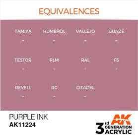 AK 3rd Generation Acrylic Purple INK 17ml