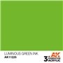 AK 3rd Generation Acrylic Luminous Green INK 17ml