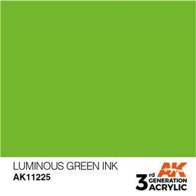 AK 3rd Generation Acrylic Luminous Green INK 17ml