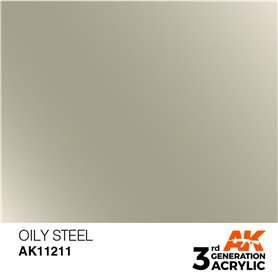 AK 3rd Generation Acrylic Oily Steel 17ml